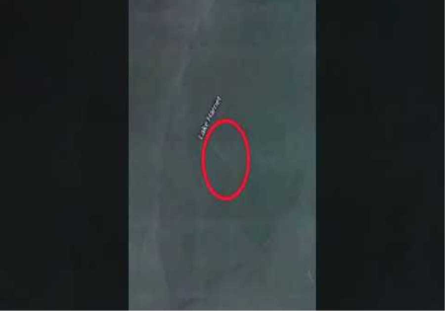 This Satellite Accidentally Makes A Chilling Discovery Inside This Lake #shorts