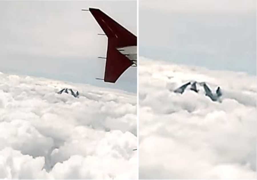 This Man Just Accidentally Captured Something Massive Rising Out Of The Clouds