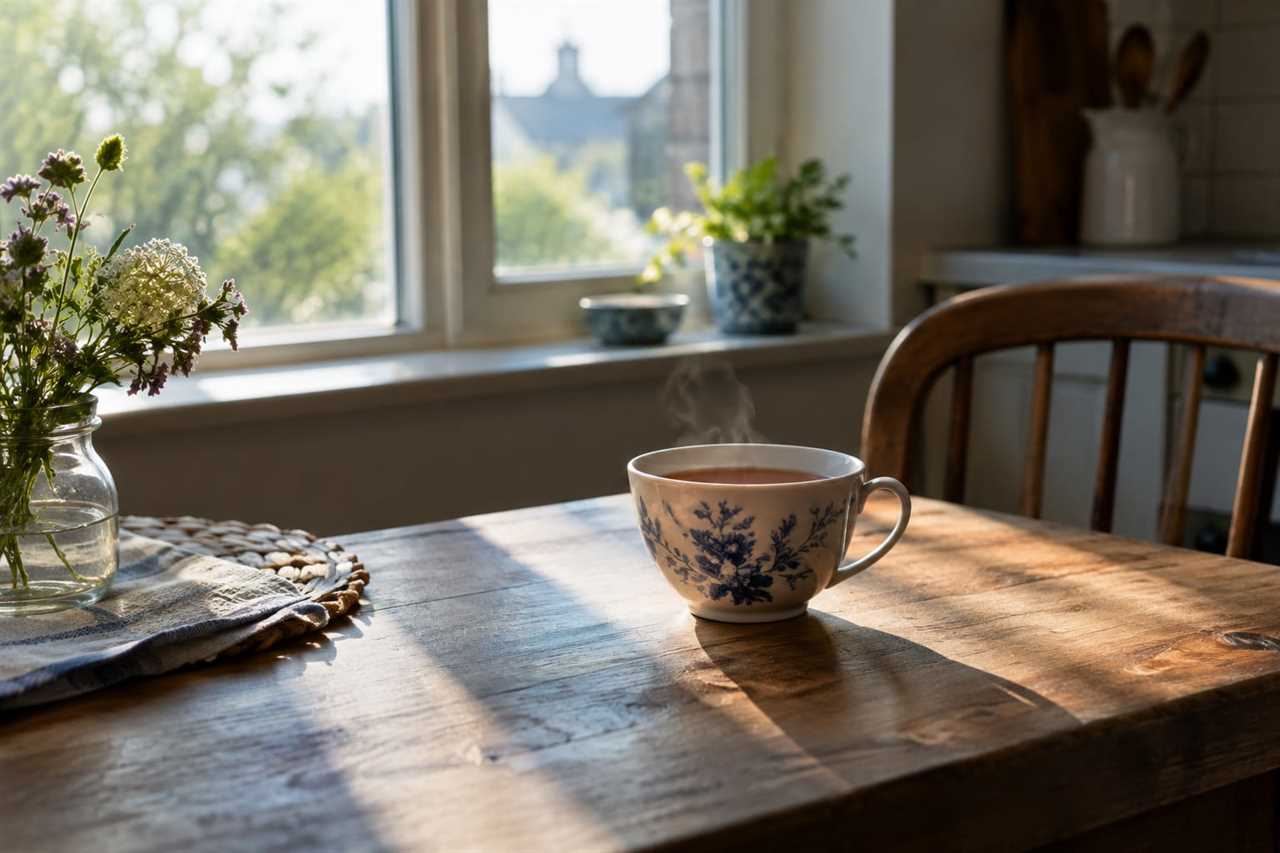 A quiet morning moment of reflection